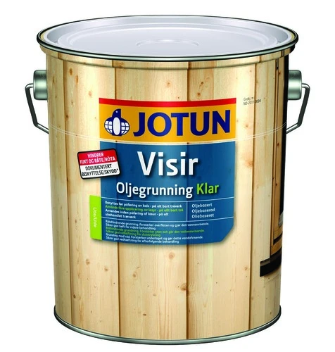 JOTUN VISIR OLJEGRUNNING KLAR - Primaire bois hydrofuge contre la pourriture et les champignons