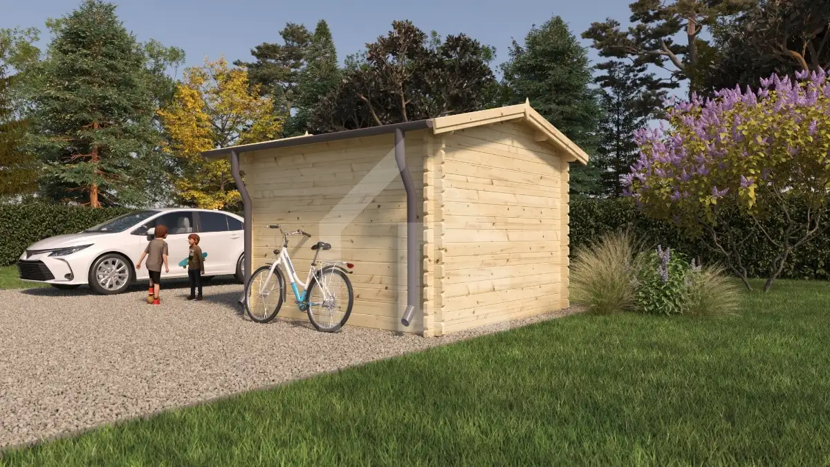 Abri de jardin 8m² - COLZA - épaisseur 34 mm