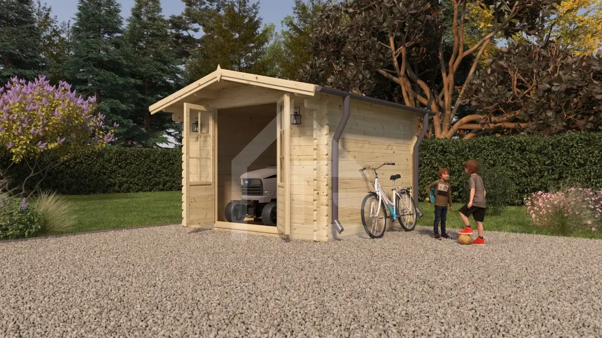 Abri de jardin 8m² - COLZA - épaisseur 34 mm