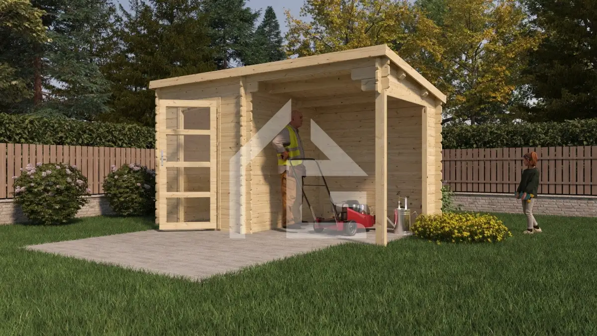 Abri de jardin 8m² CITRONNELLE - épaisseur 34mm