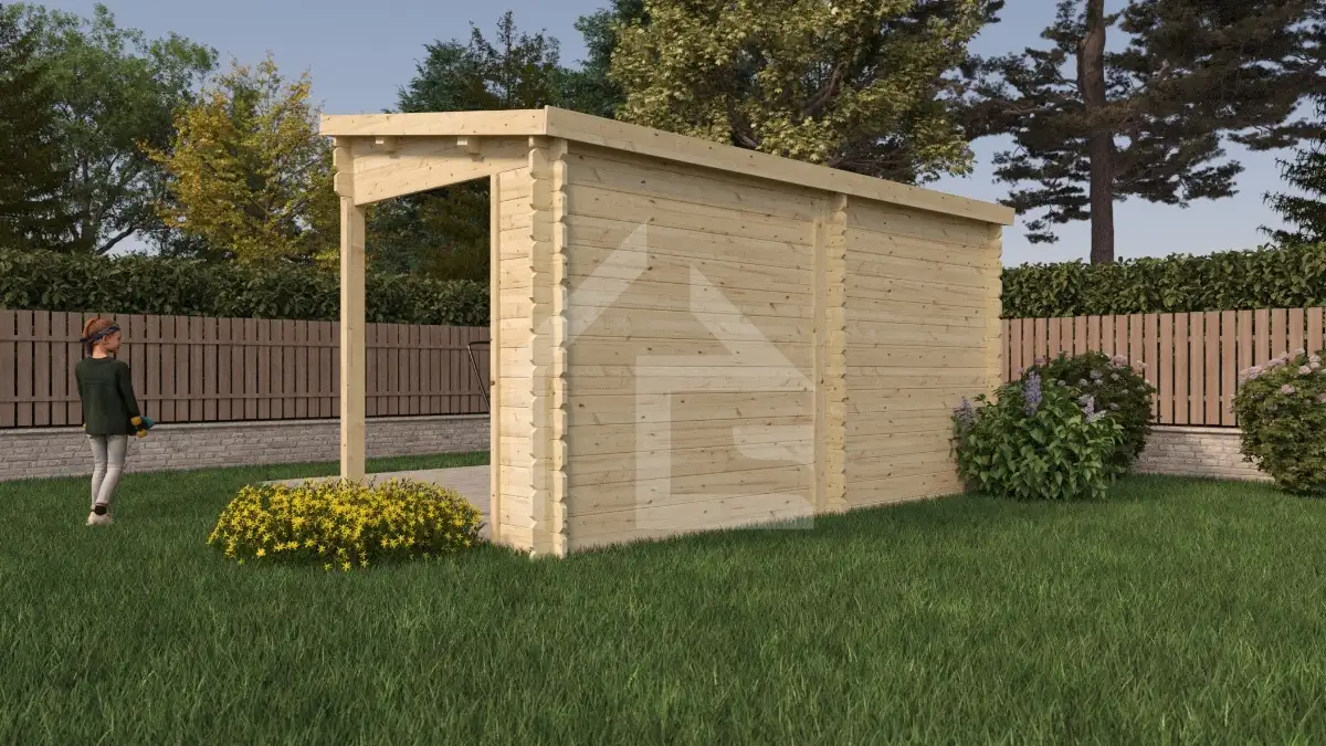 Abri de jardin 8m² CITRONNELLE - épaisseur 34mm