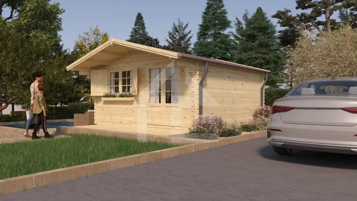 CHALET DE JARDIN 20M² - HEBE 1 - 44mm